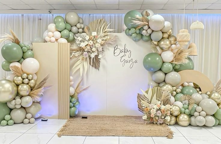 Sage & Gold Baby Shower