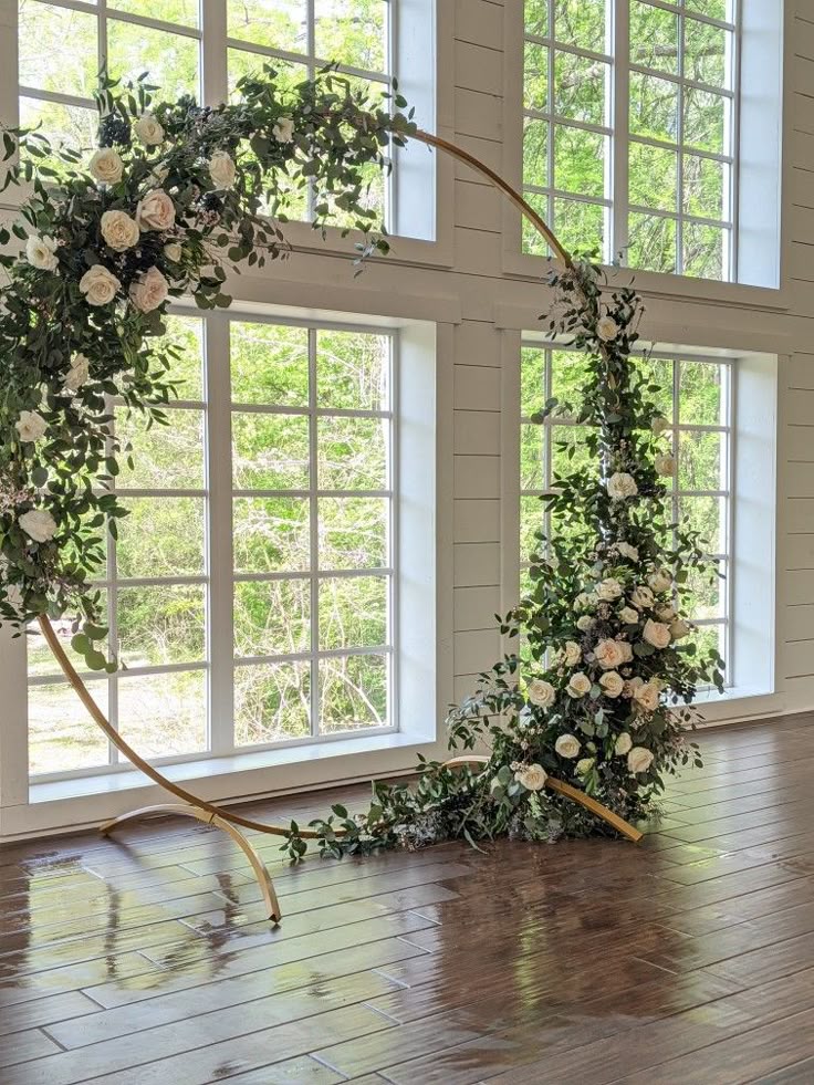 Floral Hoop Backdrop