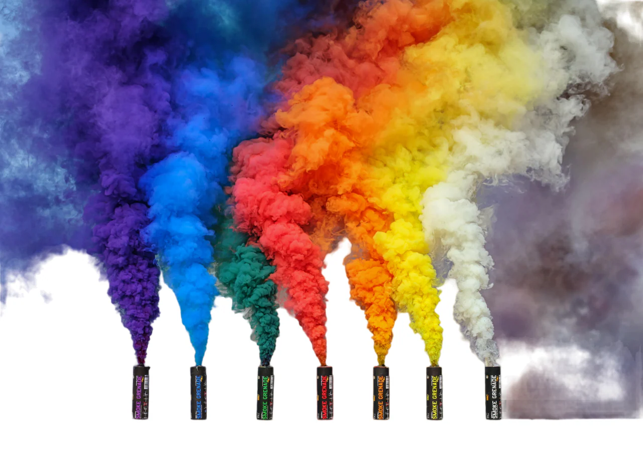 Colourful Flare Colour Smoke Grenade