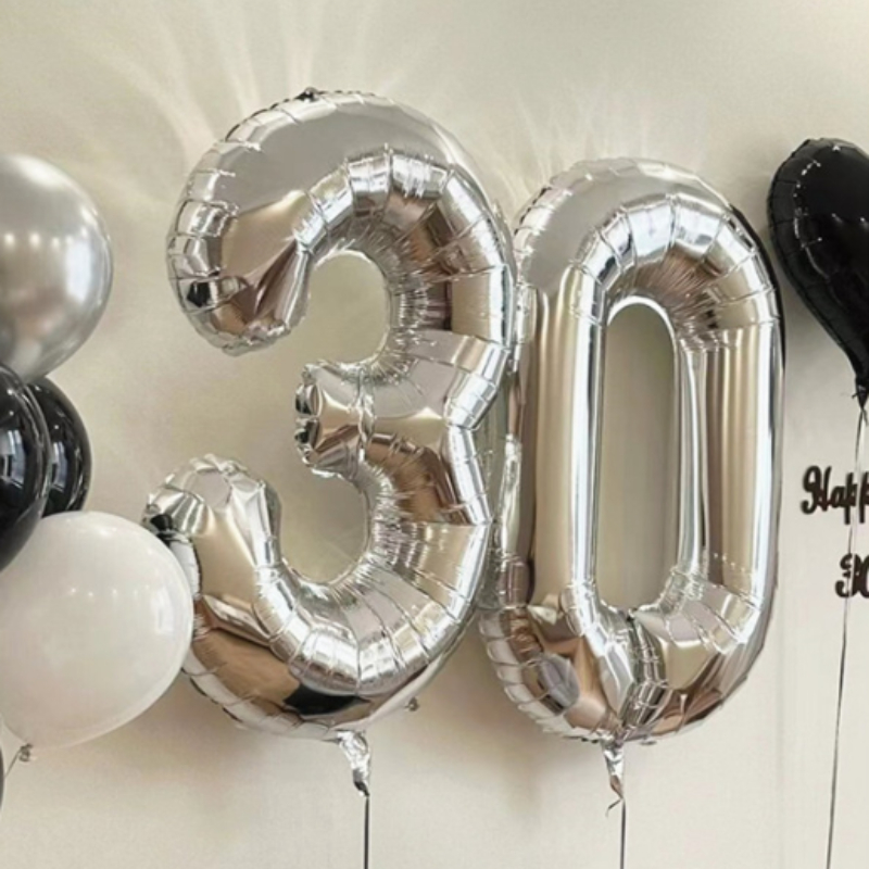 Foil Number Balloons Large Helium Filled